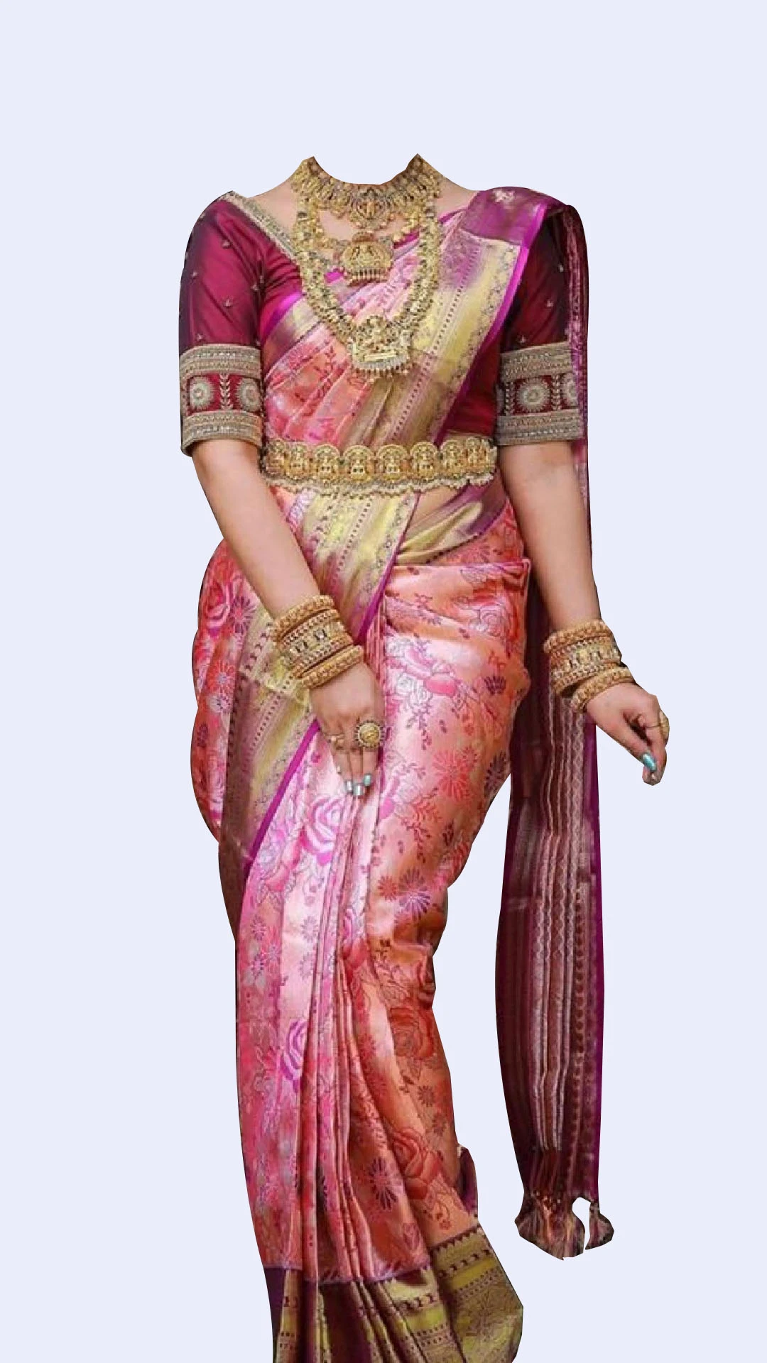 Women Saree Photo Suit screenshot